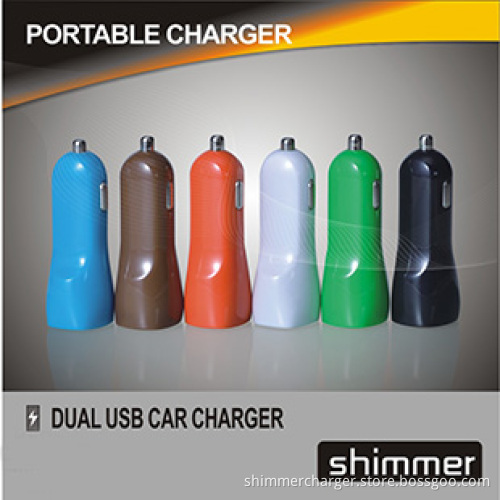 DUCKBILLED DUAL USB CAR CHARGER